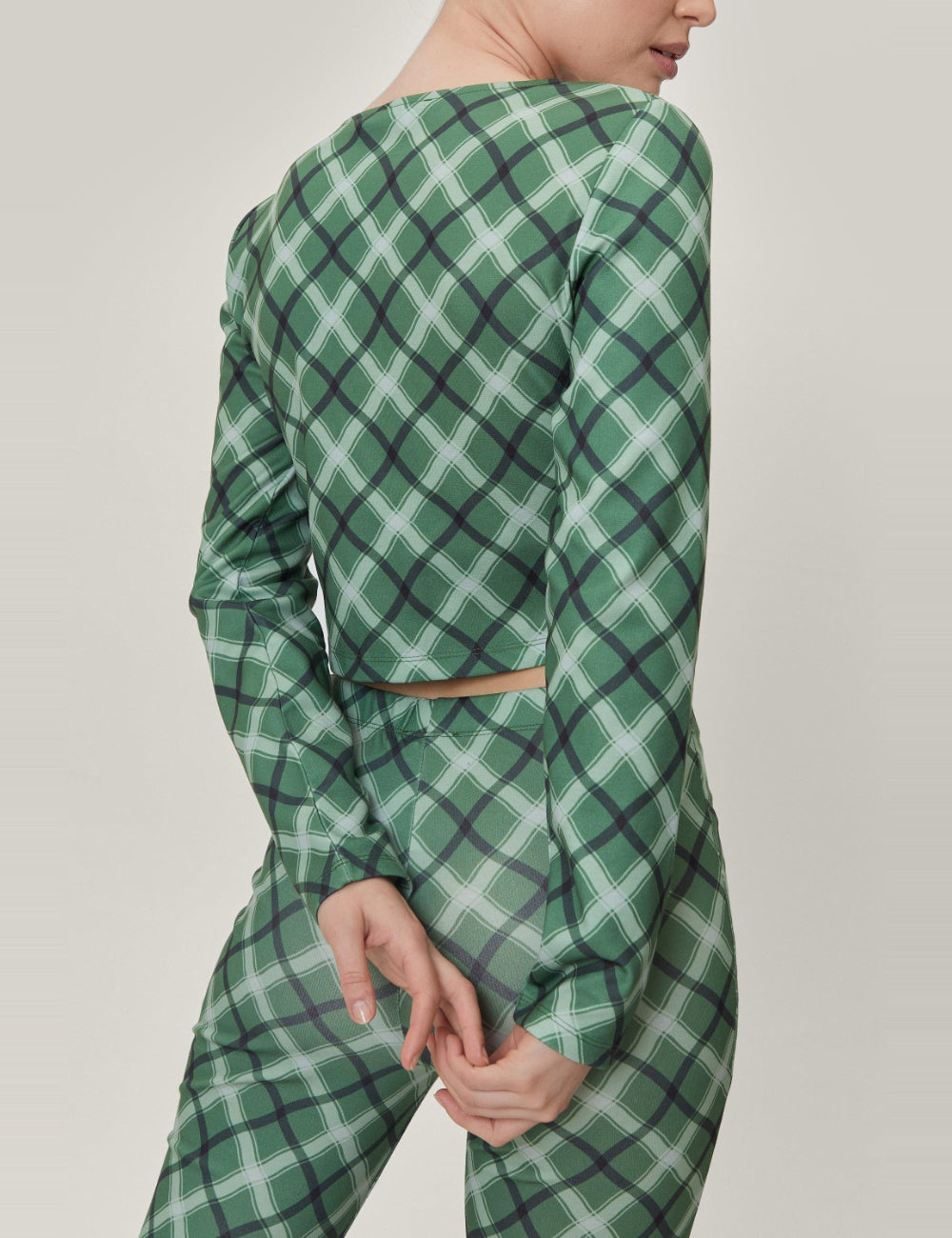 NASTY GAL blúz, zöld