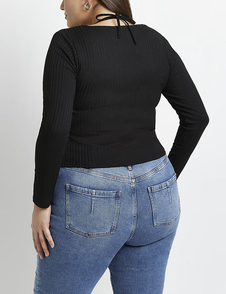 River Island blúz, fekete