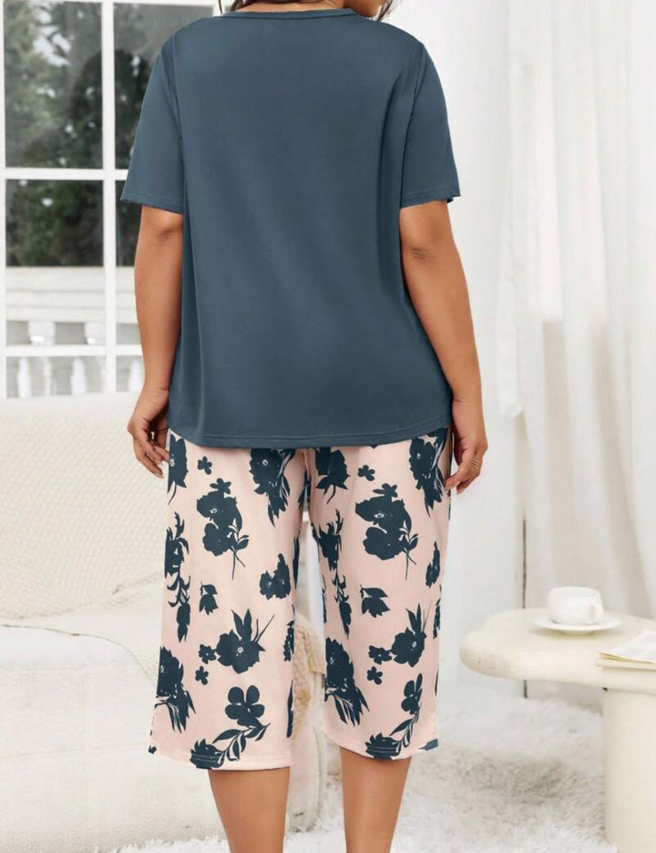 Shein Curve+ póló, kék