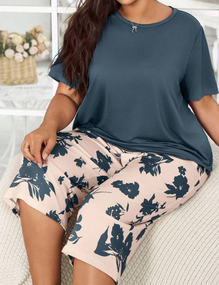 Shein Curve+ póló, kék