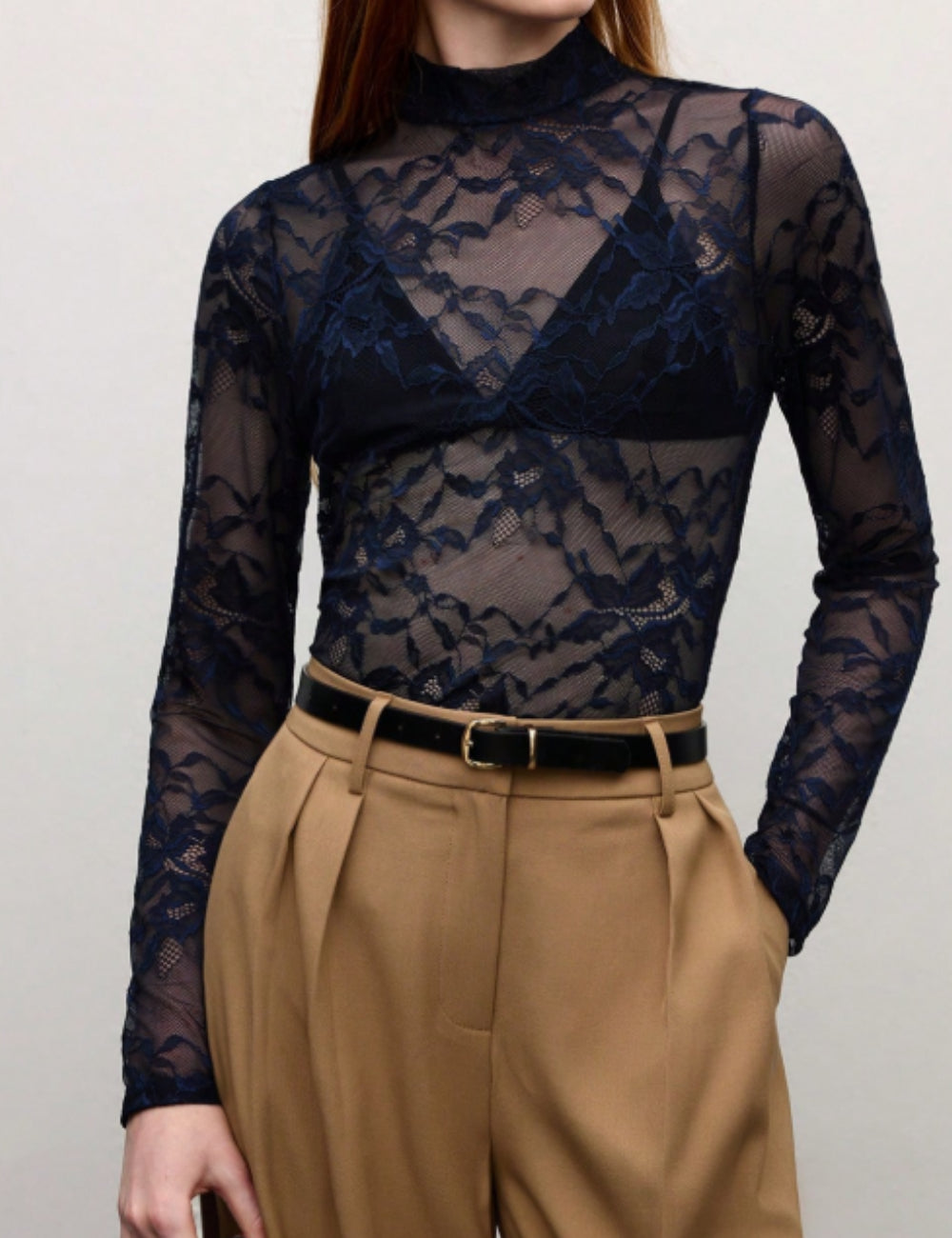 Shein blúz, kék
