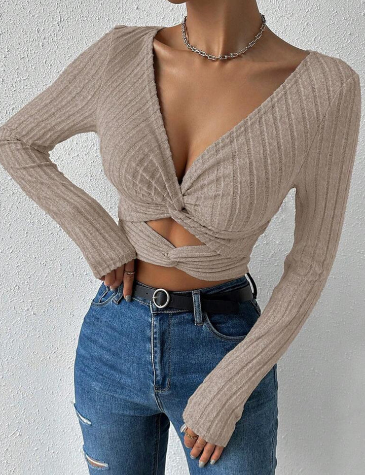 Shein blúz, bézs