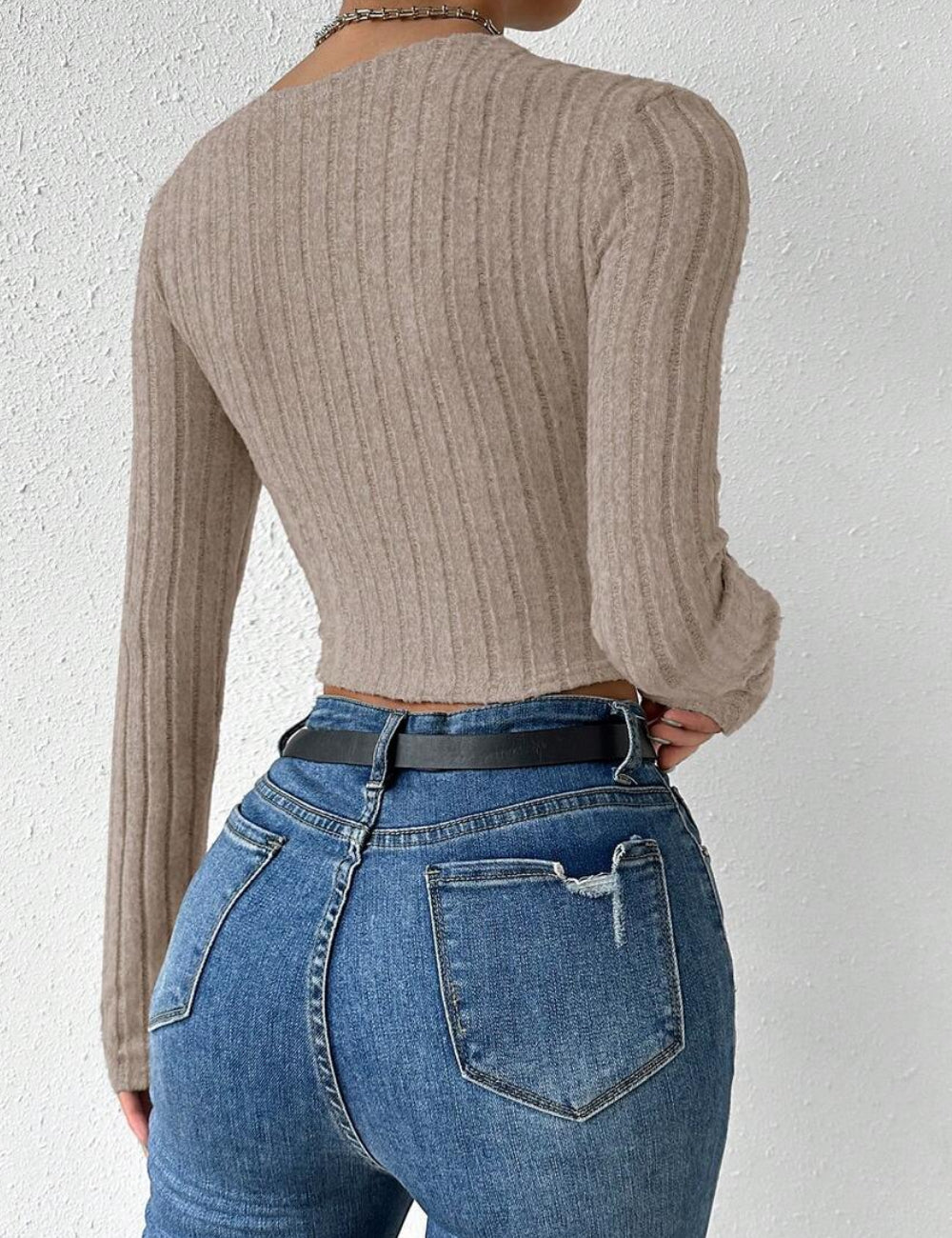 Shein blúz, bézs
