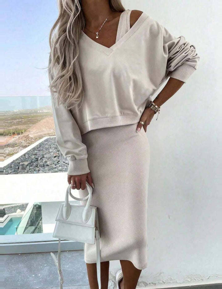 Shein krém blúz