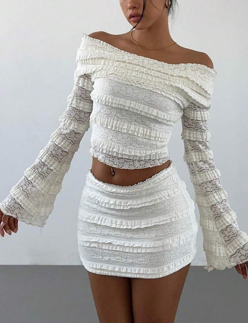 Shein blúz, krém