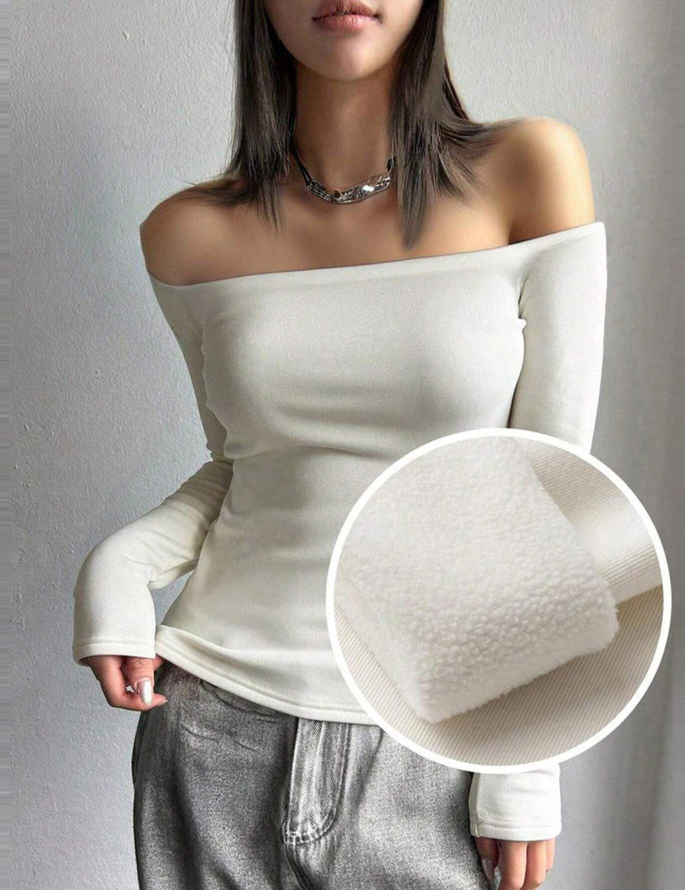 Shein blúz, krém