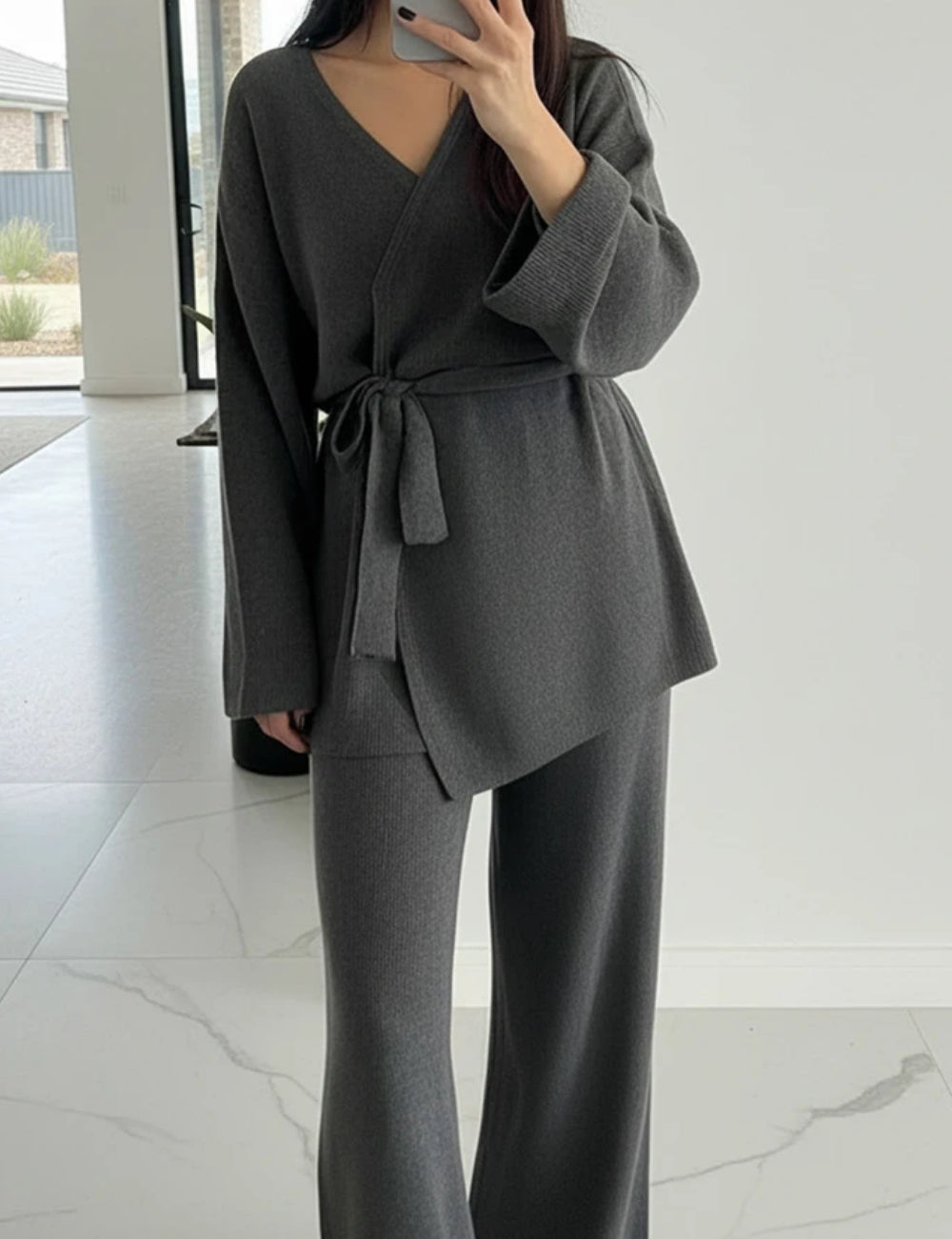 Shein szürke blúz