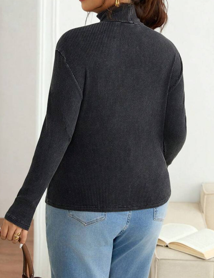 Shein Curve+ blúz, szürke