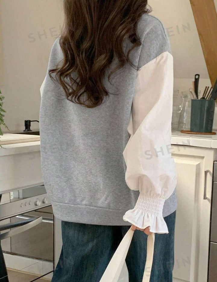 Shein blúz, szürke