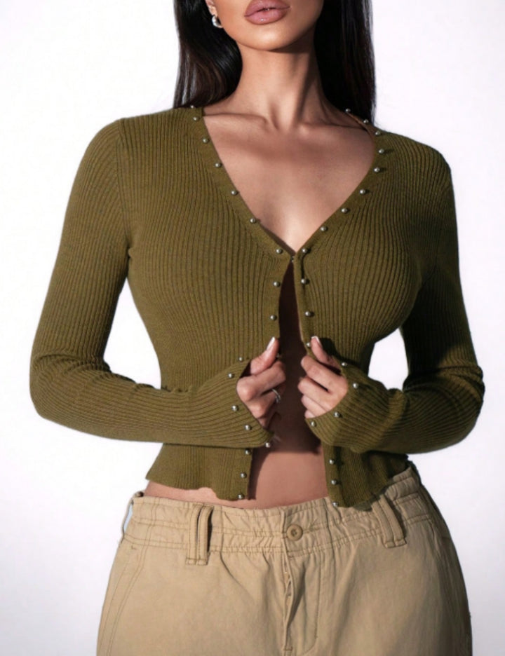 SHEIN blúz, khaki