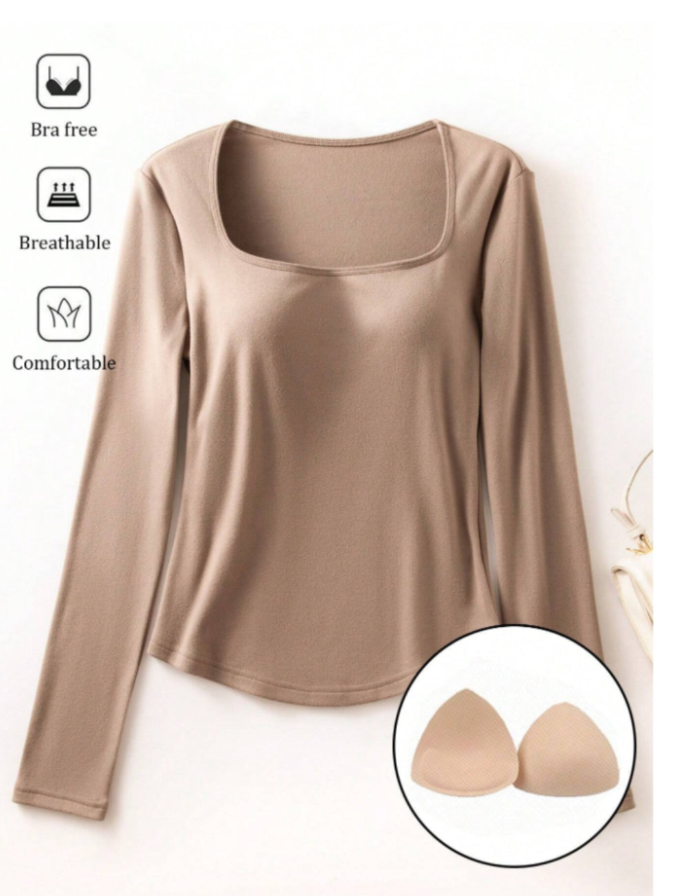 Shein barna blúz