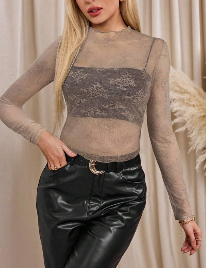 Shein barna blúz