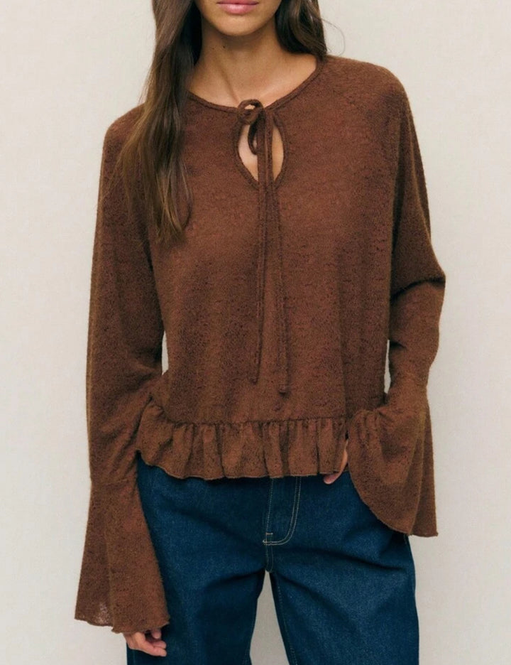 Shein barna blúz
