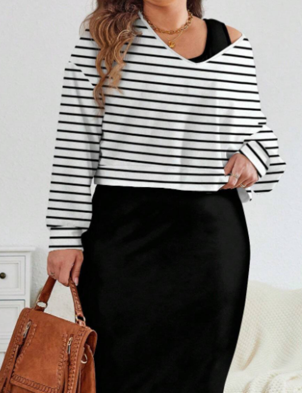 Shein Curve+ blúz, vegyes színek