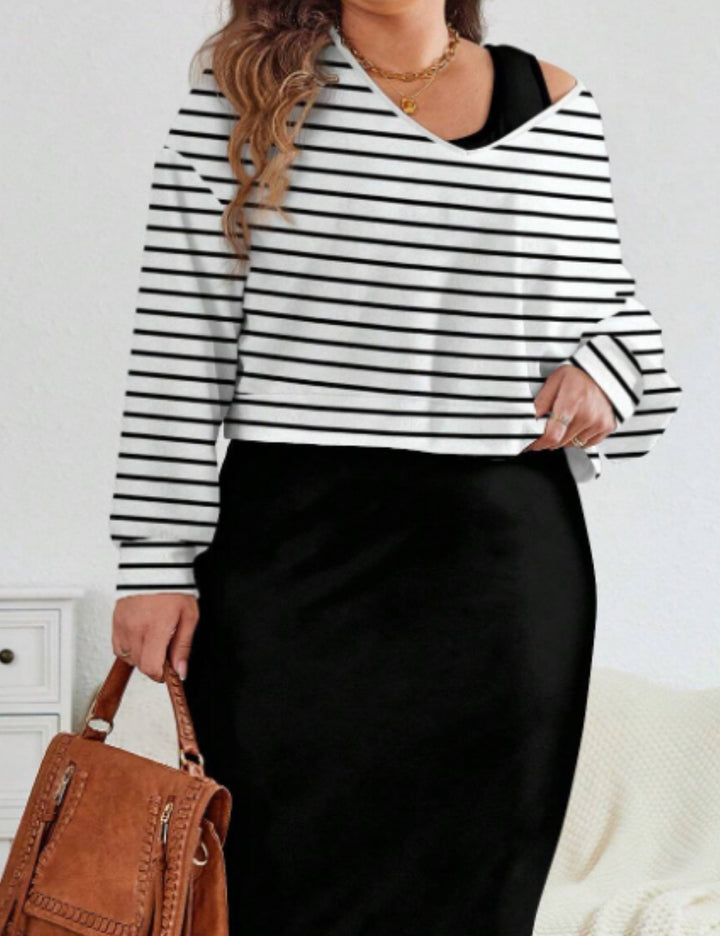 Shein Curve+ blúz, vegyes színek