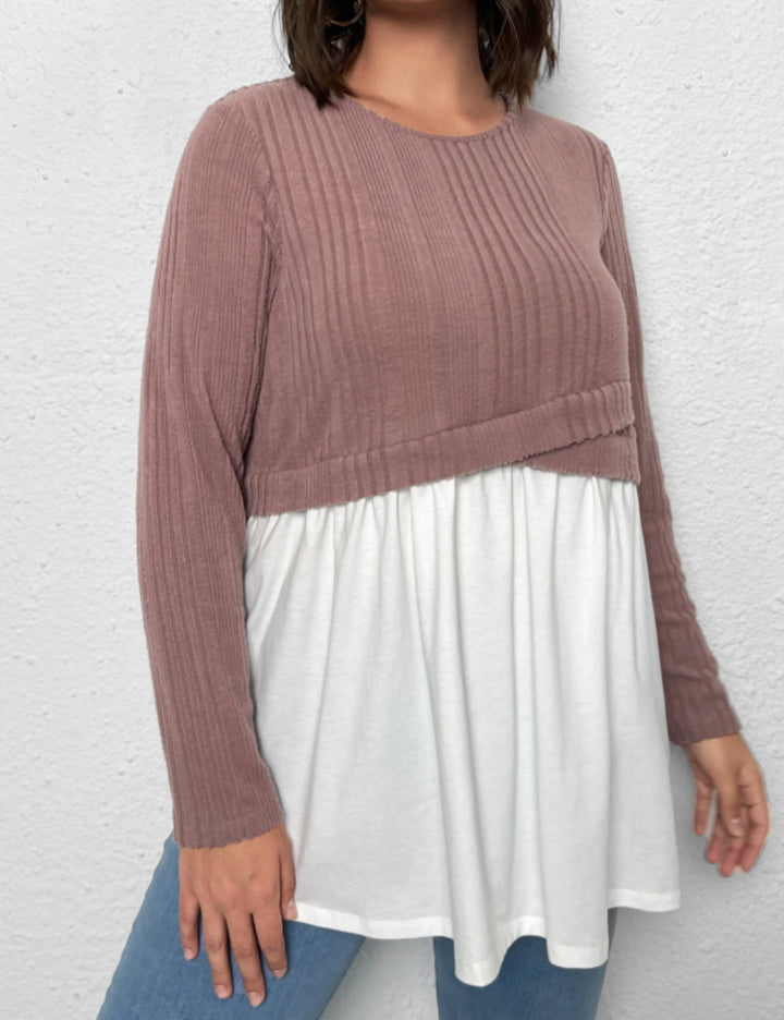 Shein Curve+ blúz, vegyes színek