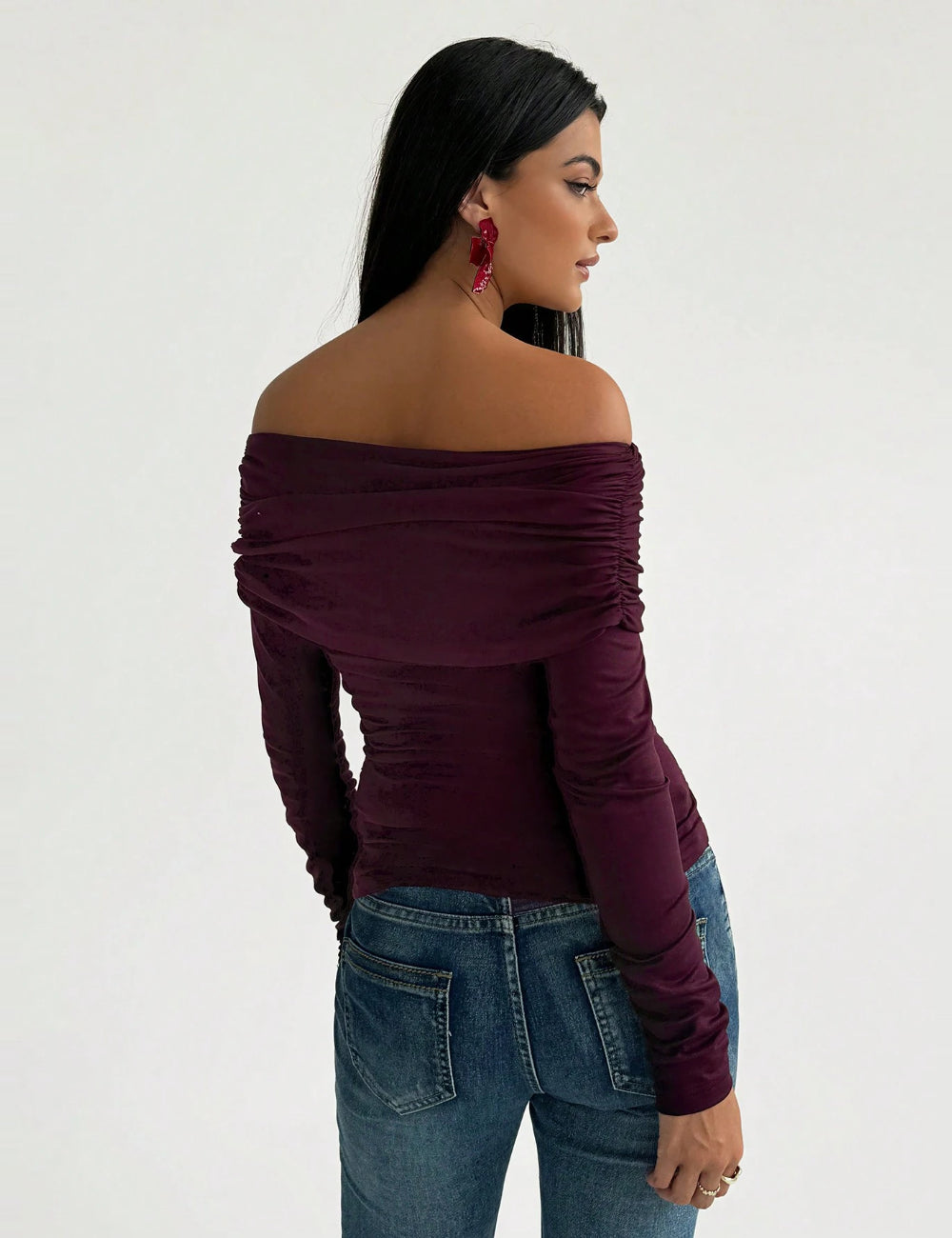 Shein blúz, lila