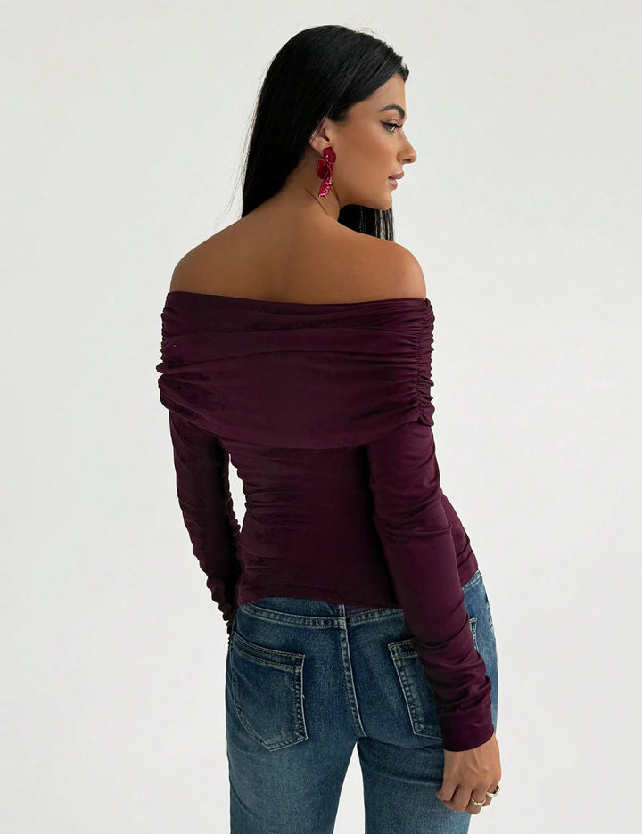 Shein blúz, lila
