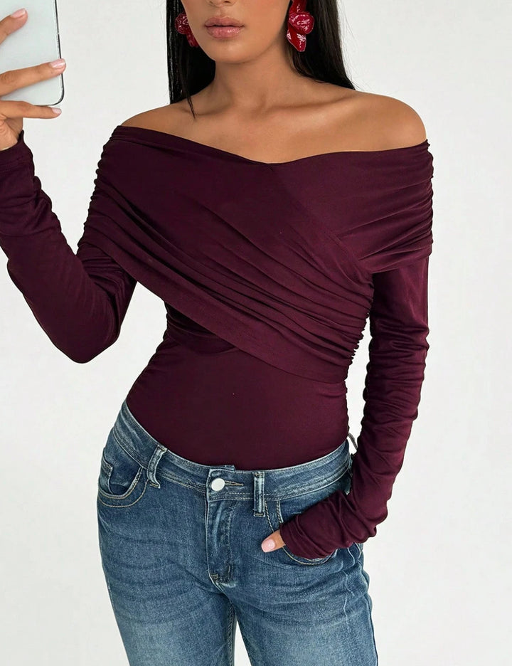 Shein blúz, lila