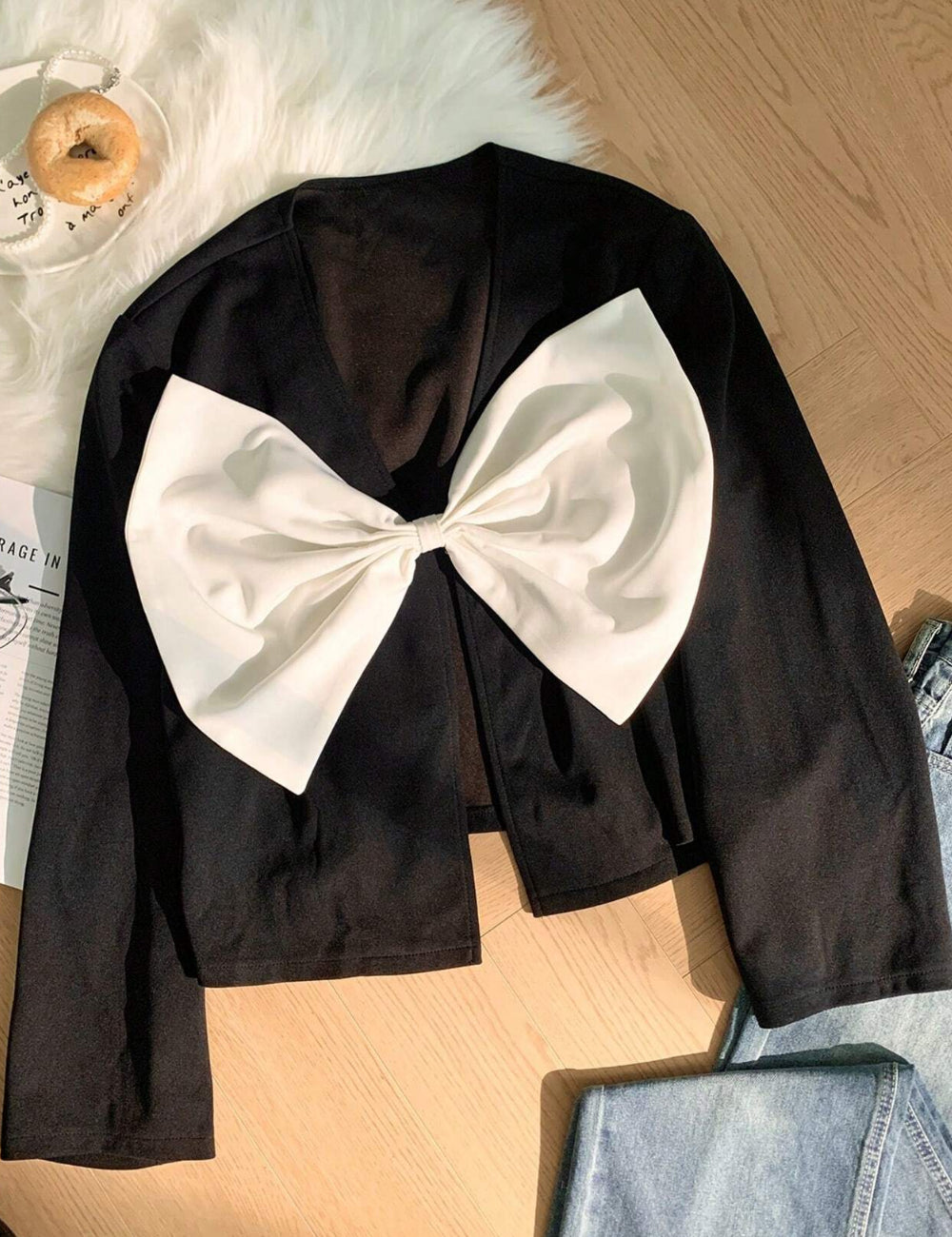 Shein blúz, fekete