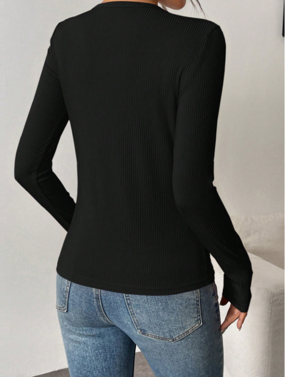 Shein blúz, fekete