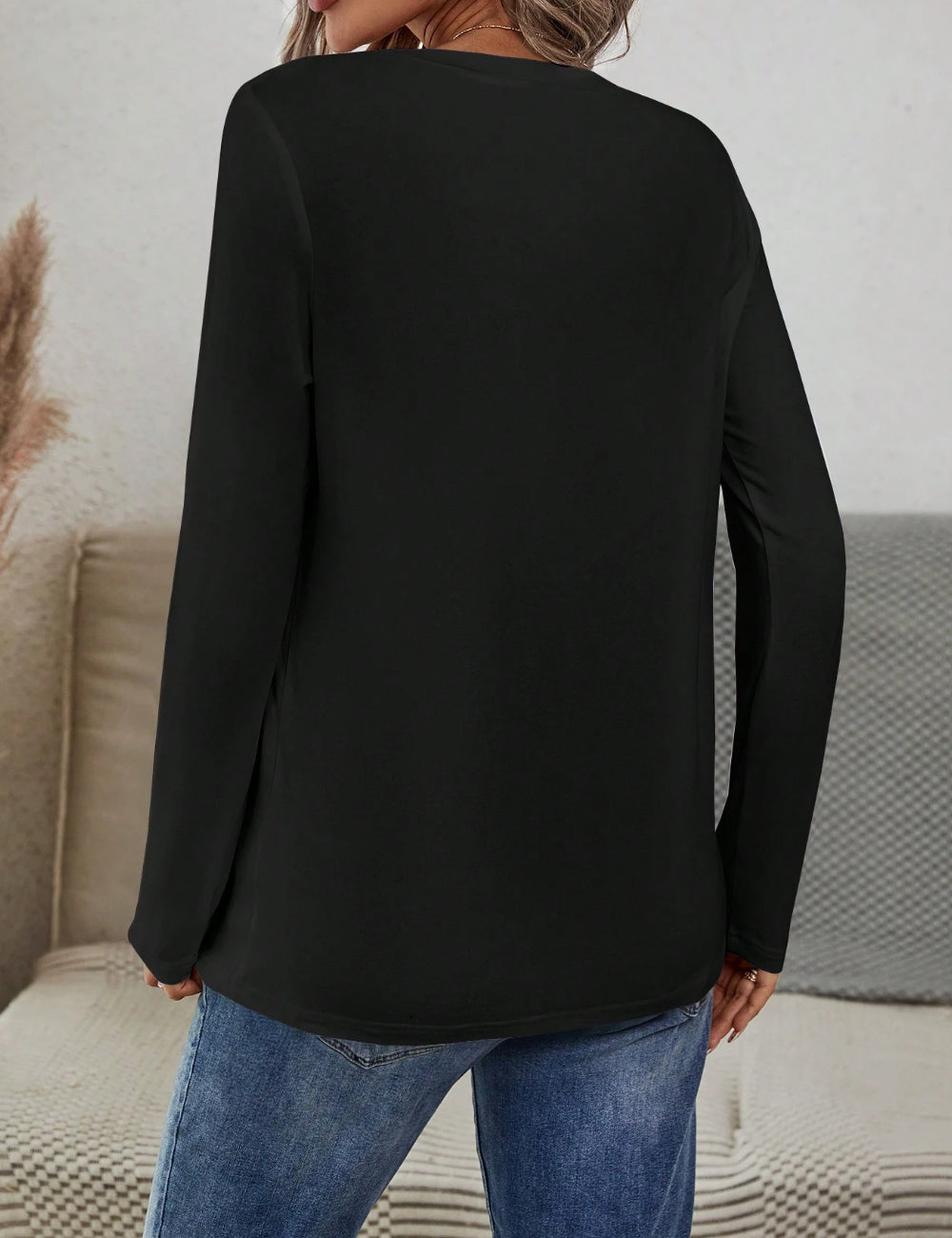 Shein blúz, fekete