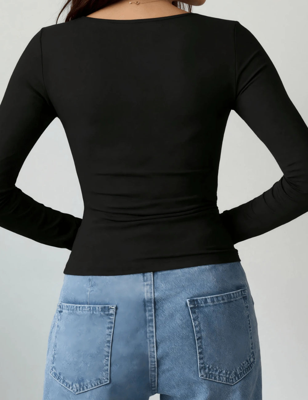 SHEIN blúz, fekete