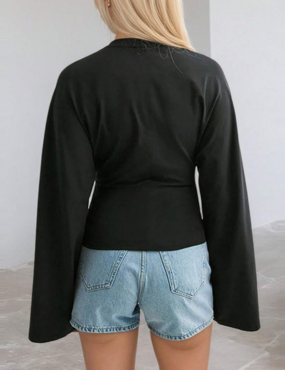 Shein blúz, fekete