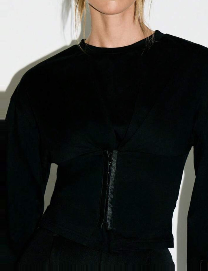 SHEIN Blúz, fekete