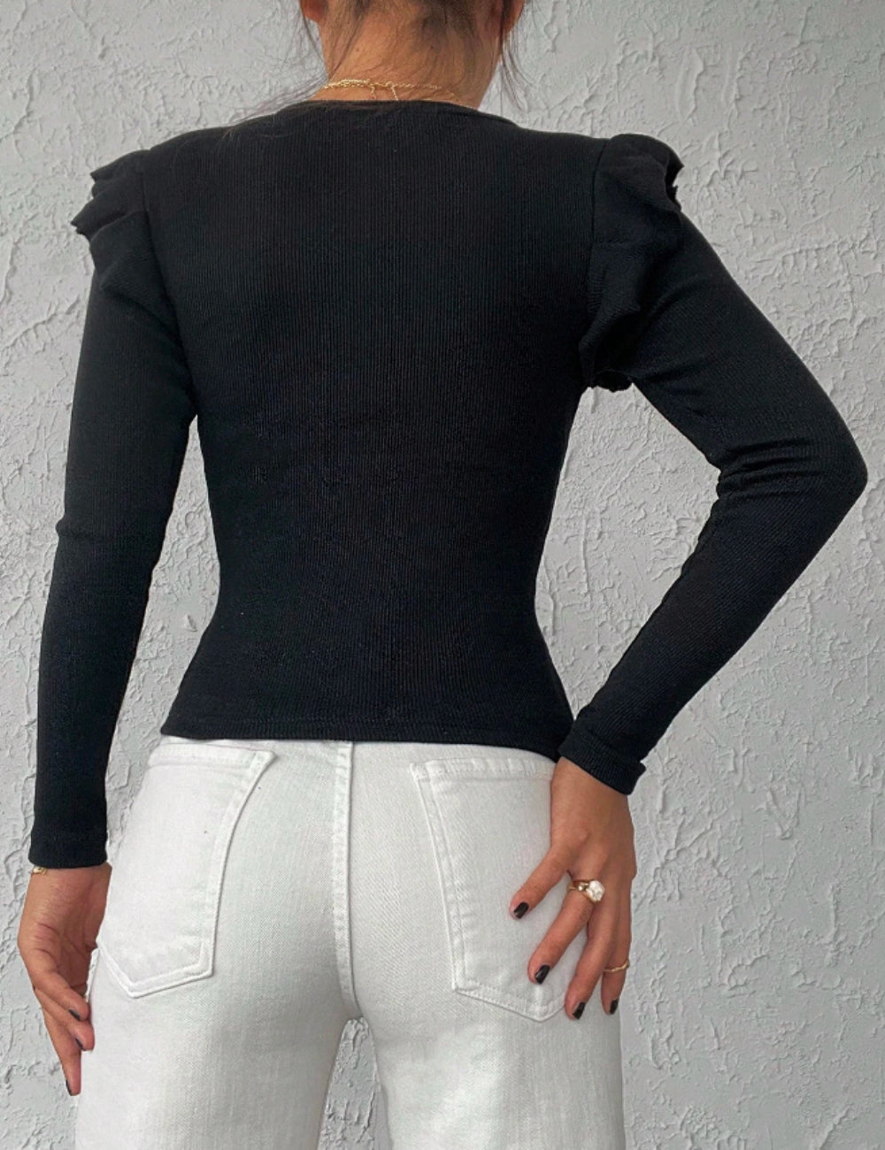 Shein Blúz, Fekete