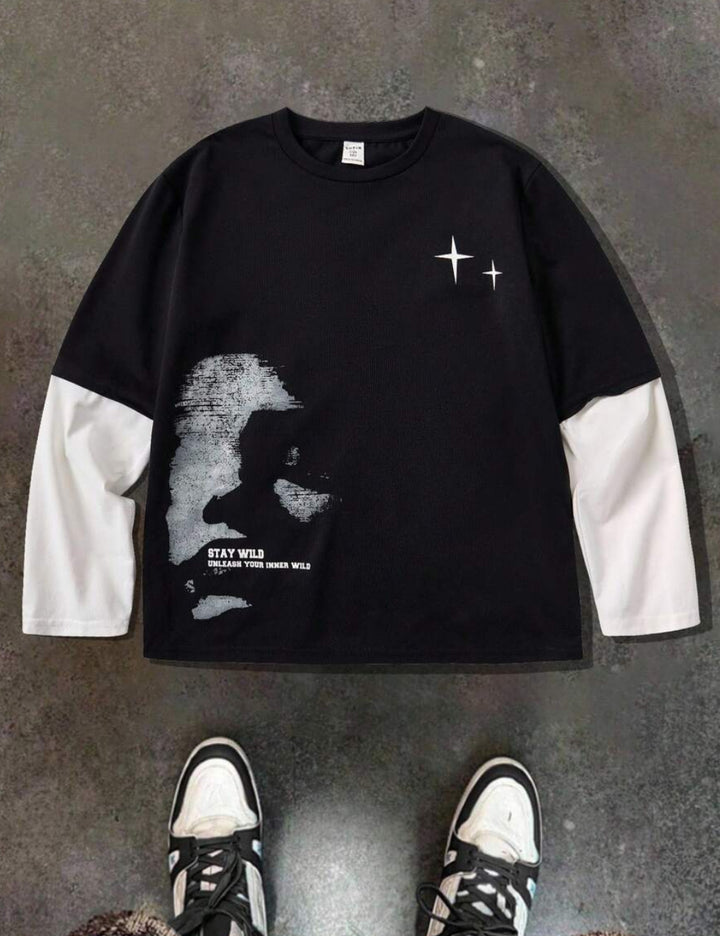 Shein blúz, fekete