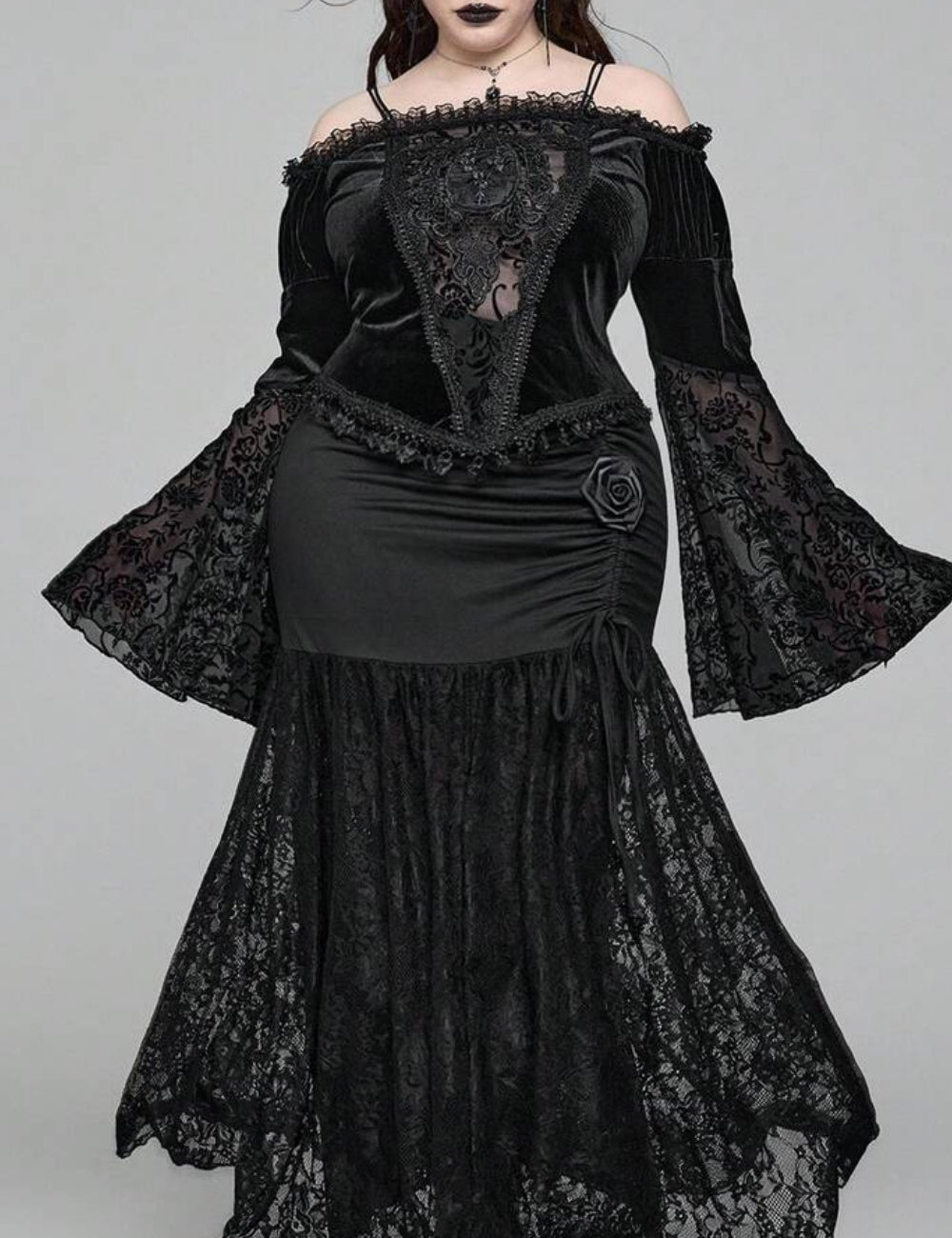 Bluză Shein Curve+, negru