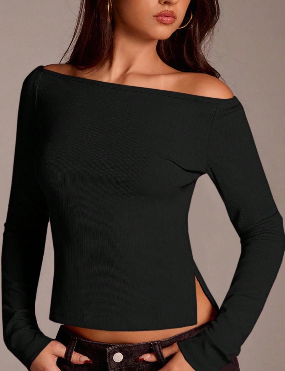 Shein blúz, fekete