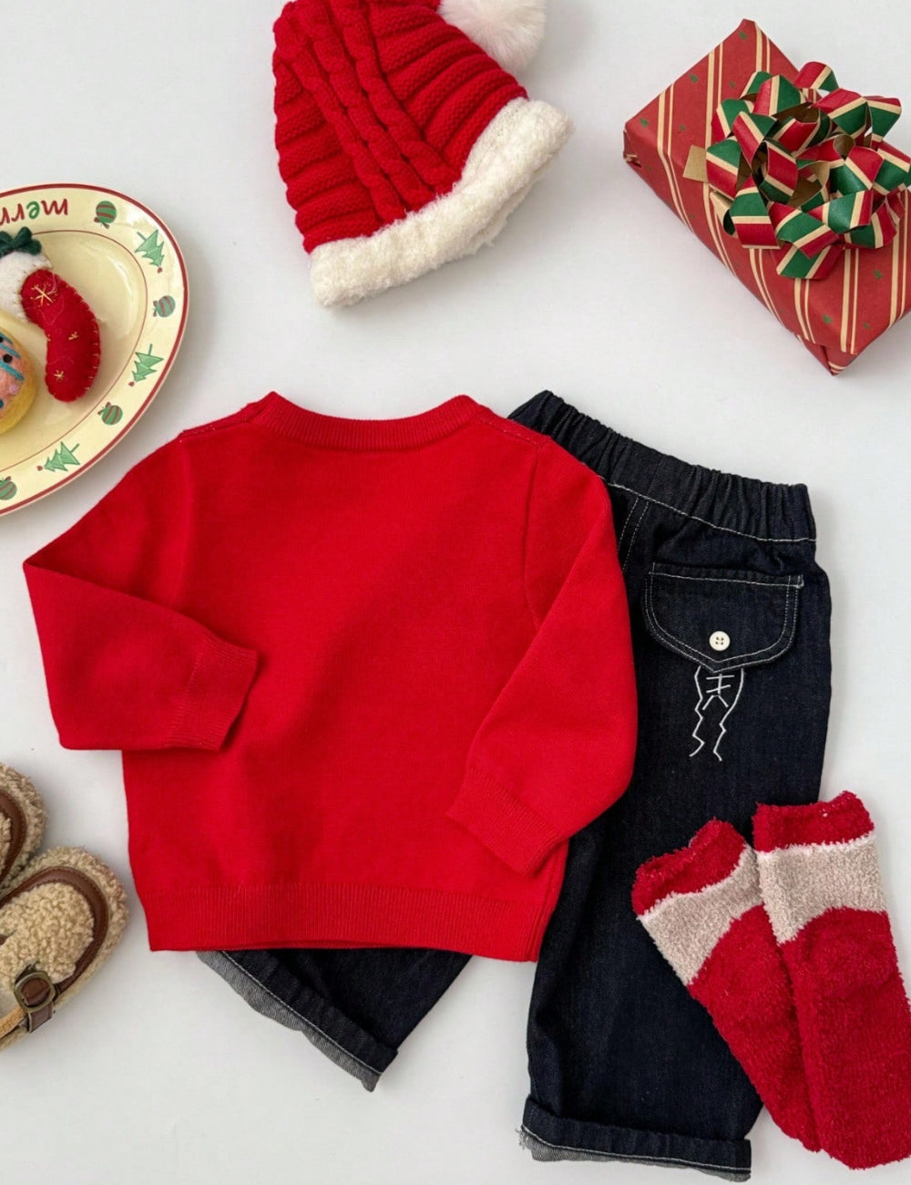 Shein top, red