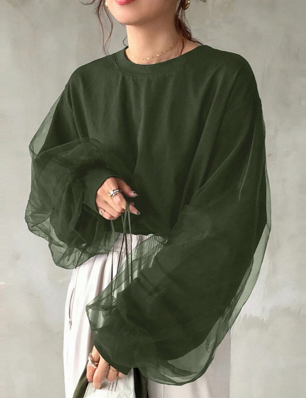 Bluză Shein, verde