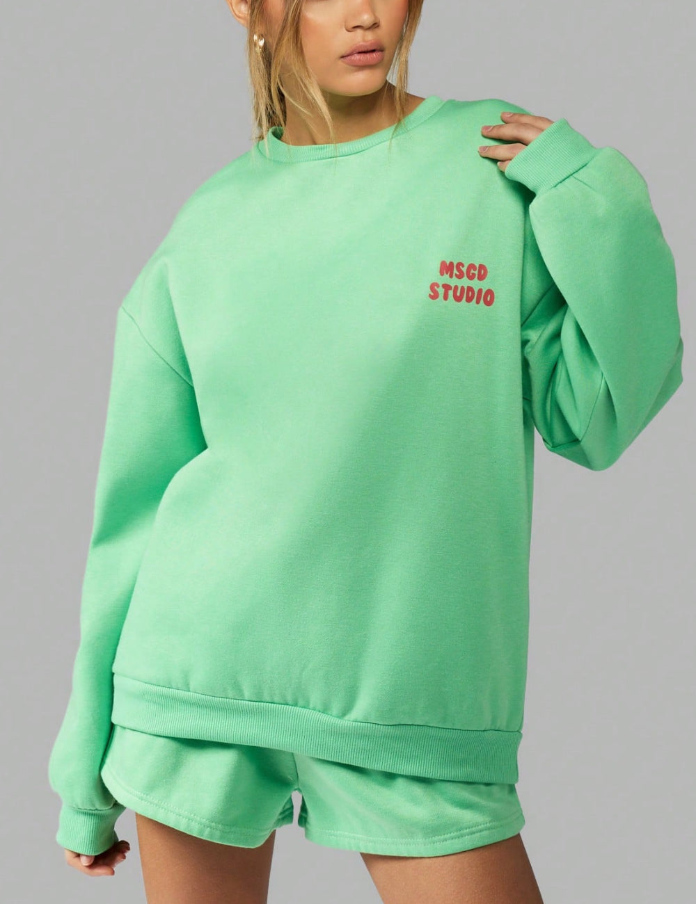 Shein Missguided zöld blúz