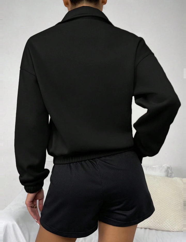 Shein sportpulóver, fekete