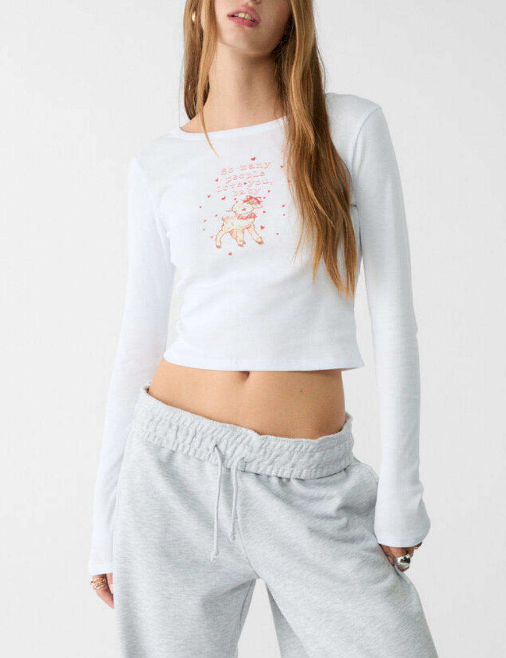 Stradivarius blúz, fehér