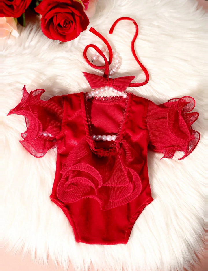 Shein piros body babaruha