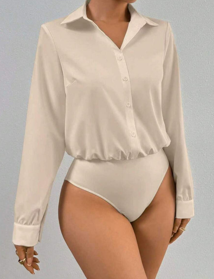 Body Tip Cămașă Shein, bézs