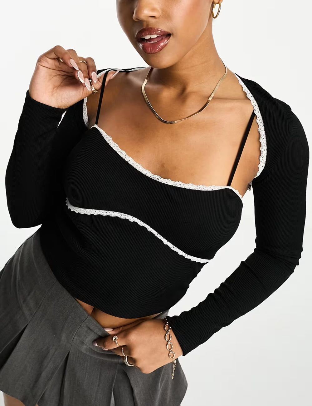 ASOS boleró, fekete