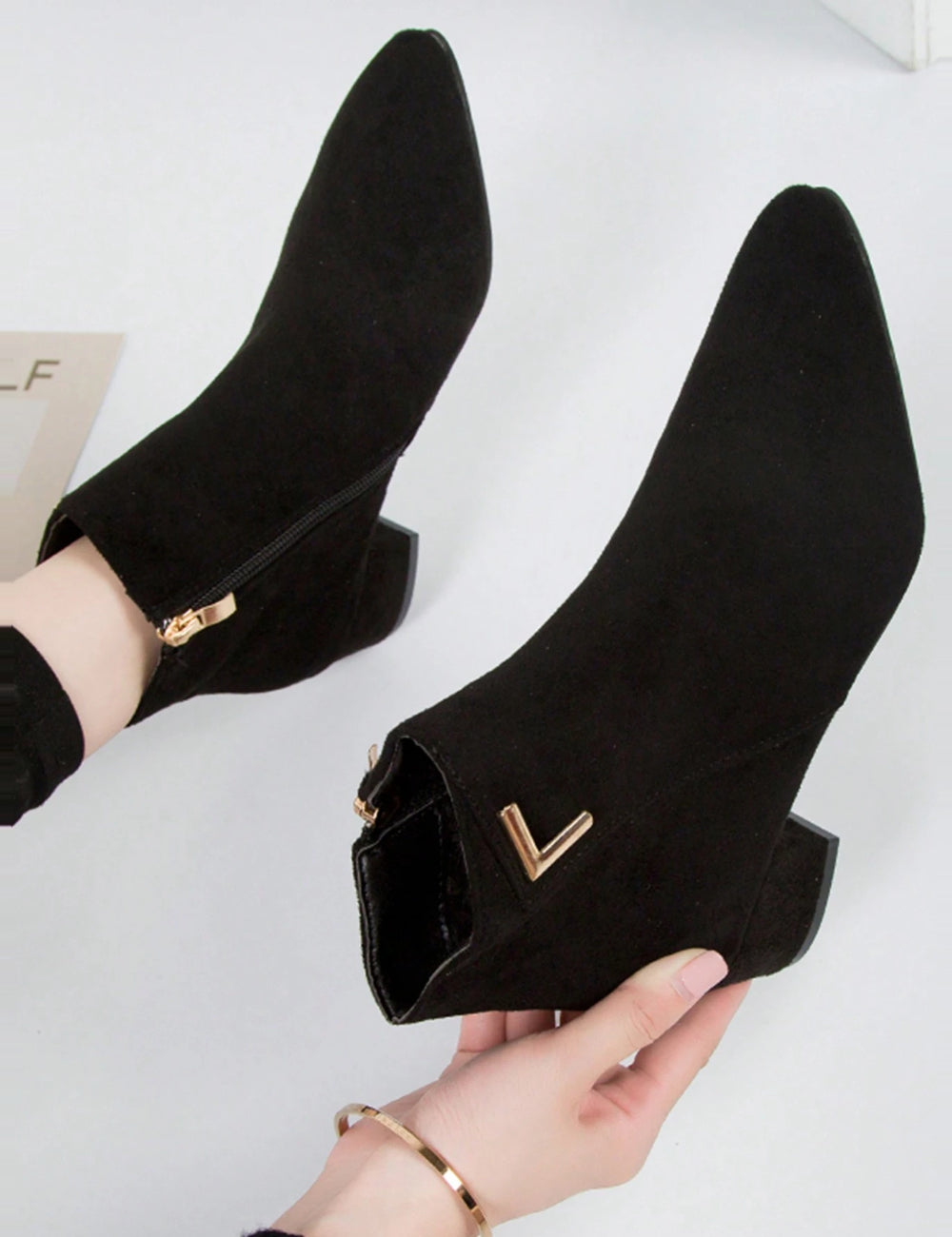Botine Shein, negru