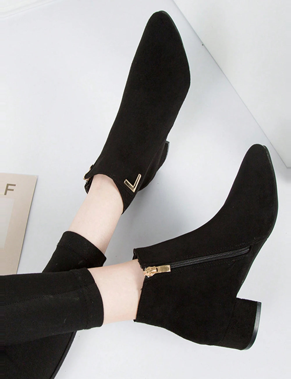Botine Shein, negru