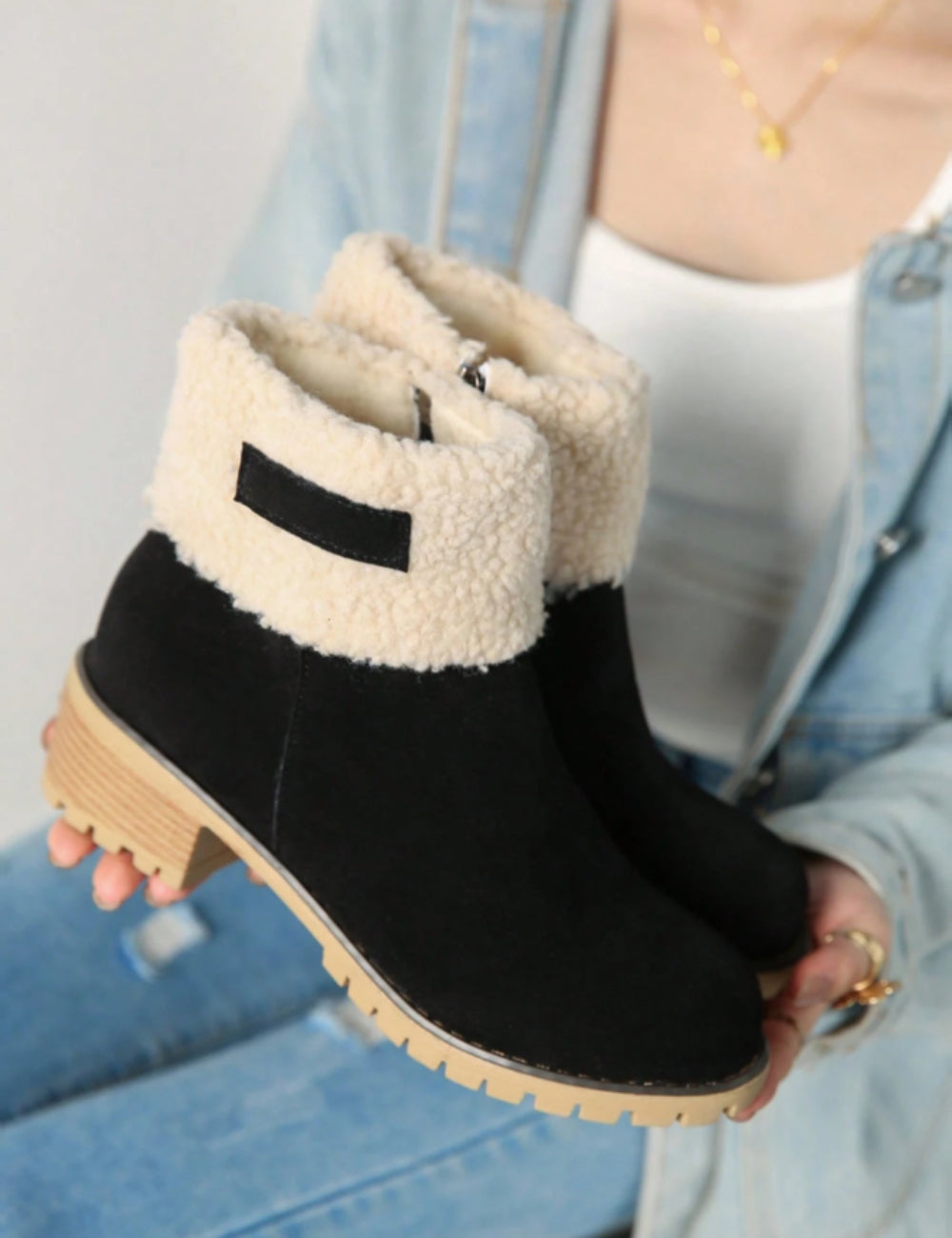Botine Shein, negru