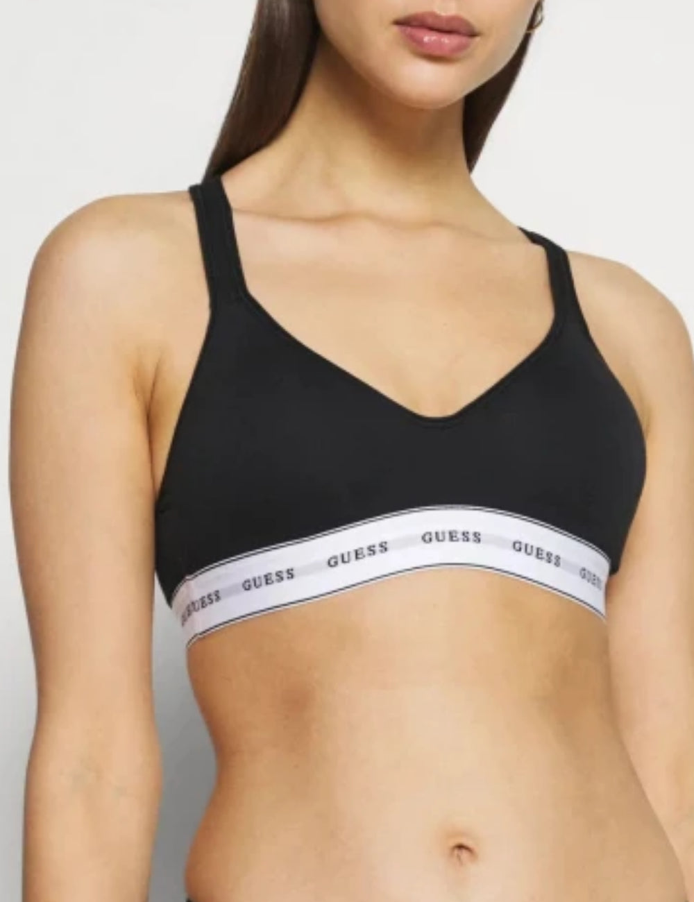 Guess bandeau top, fekete