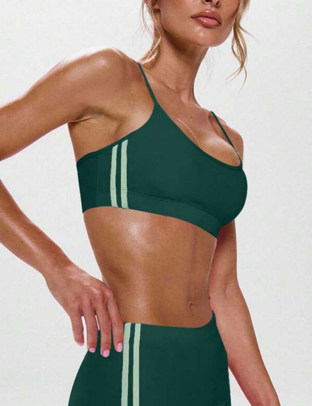 Shein sportmelltartó, zöld