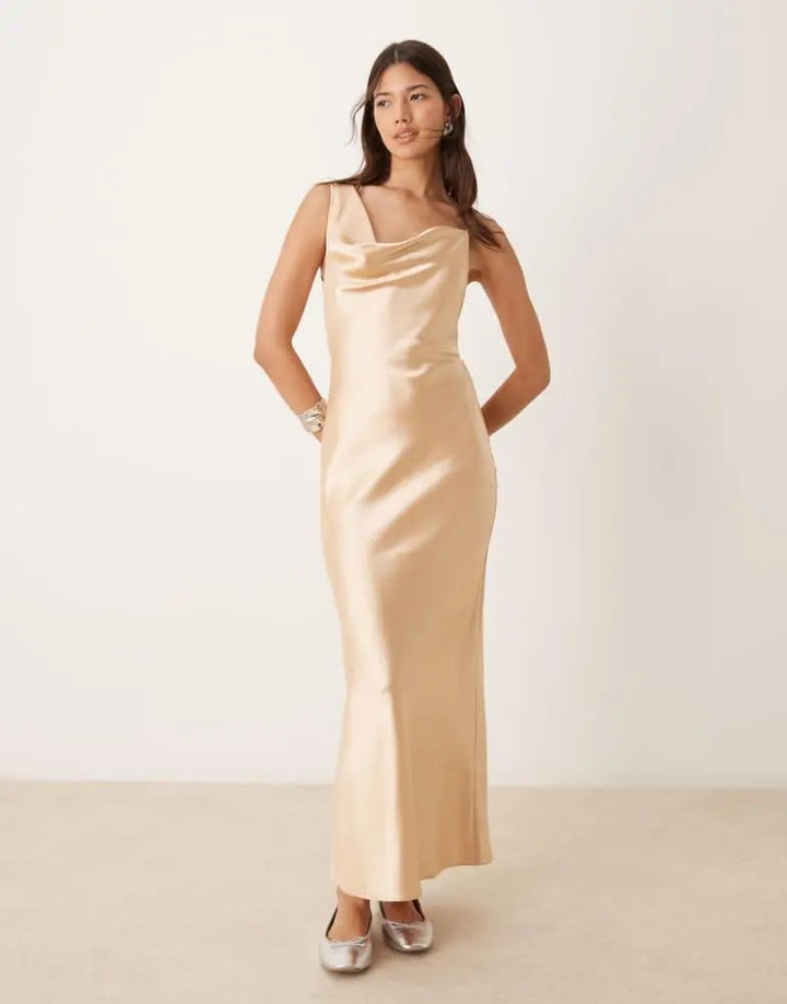 Rochie maxi MISS SELFRIDGE, crem