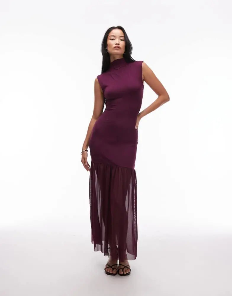Rochie maxi ASOS, mov