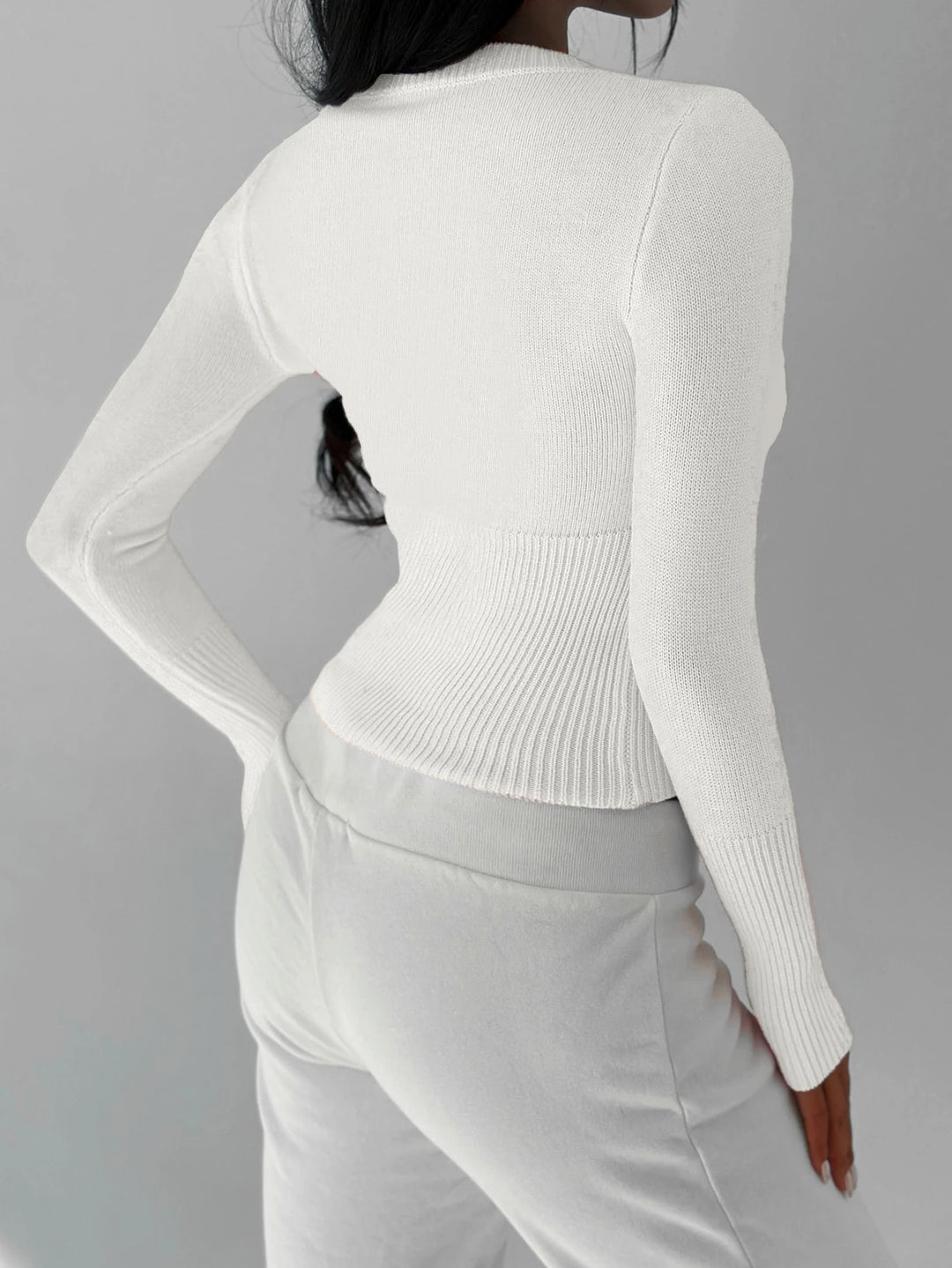 Cardigan SHEIN, alb