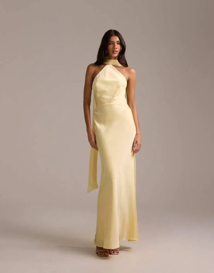 Rochie maxi ASOS, galben